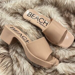 Beach by Matisse | Wade | 80’s Inspired Heeled Jelly Sandal | NUDE | Size 10
